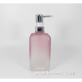 custom frosted glass lotion soap bottle with pump